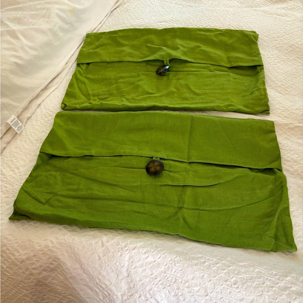 Pottery Barn linen Pillow covers